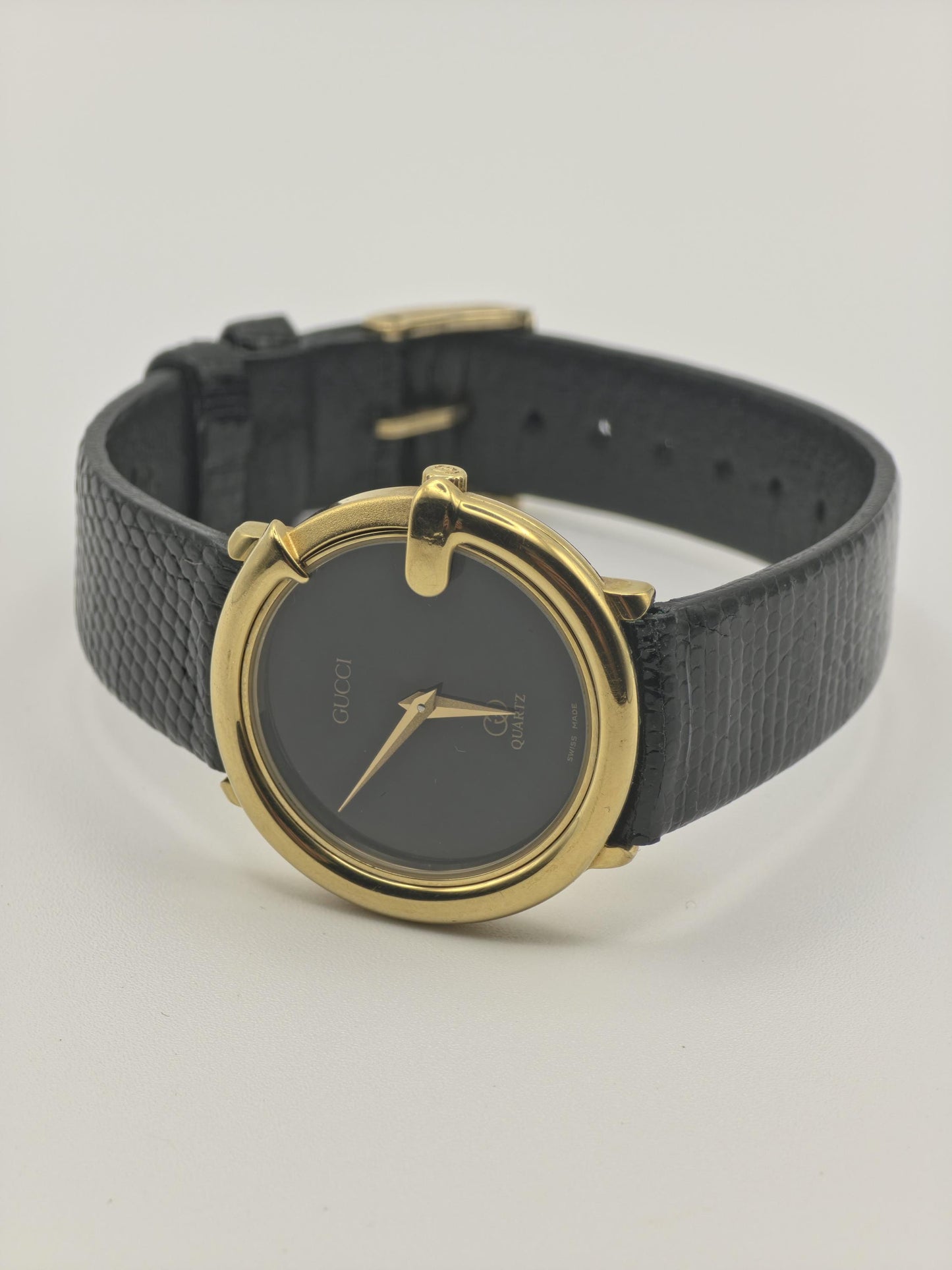 Gucci Gold Tone Black Dial Ladies Quartz Watch | - 137