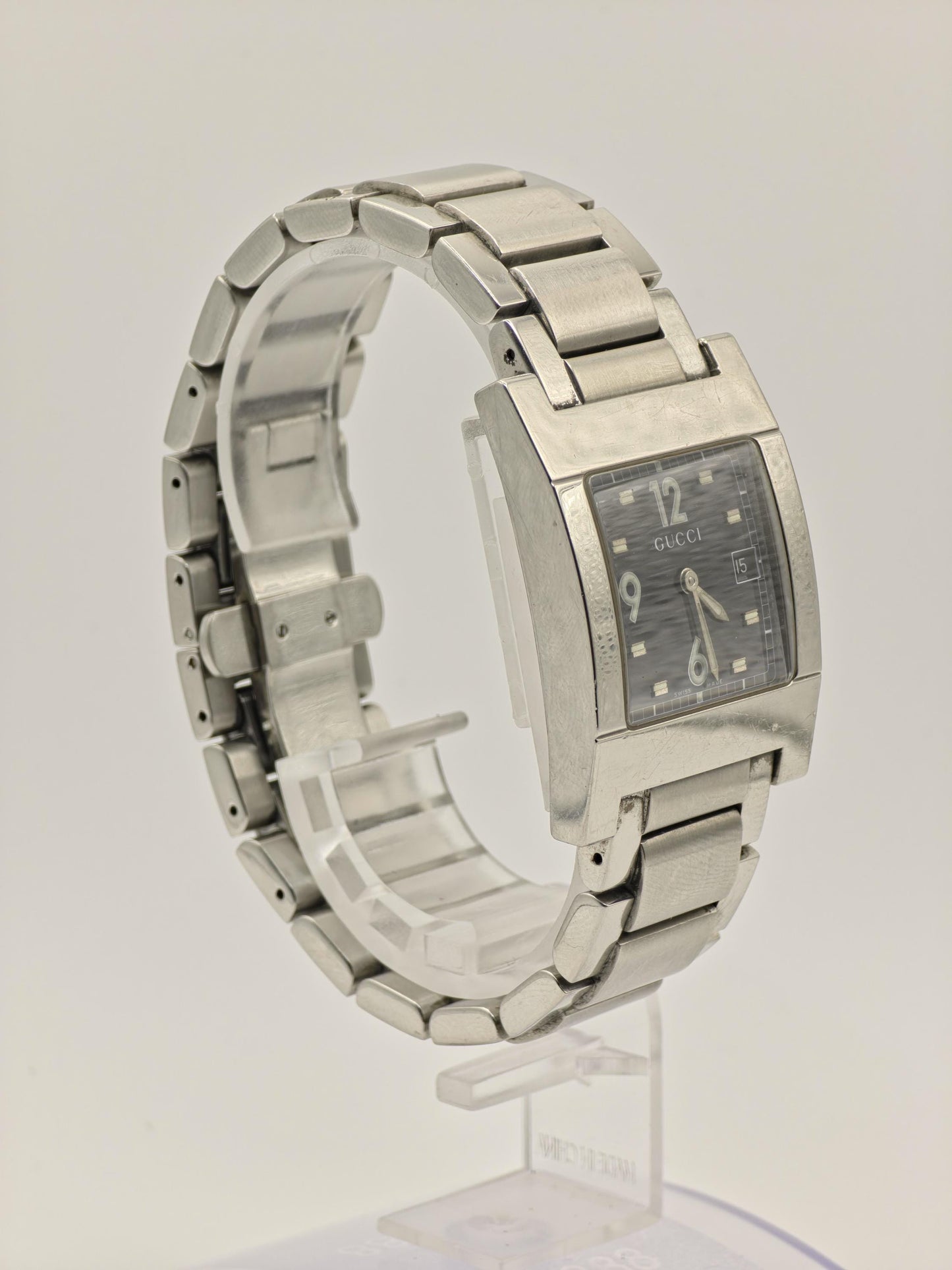 Vintage Gucci Square Watch | Model 7700M | Date | Stainless Steel | women | - 121
