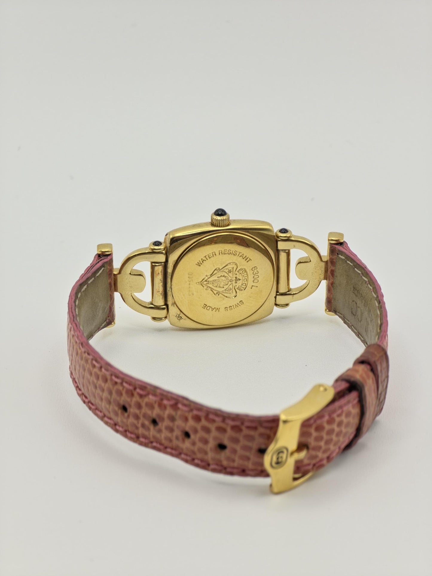 Gucci Gold Tone Watch | Model 6300L | Leather Strap | Swiss Made | Women | - 122