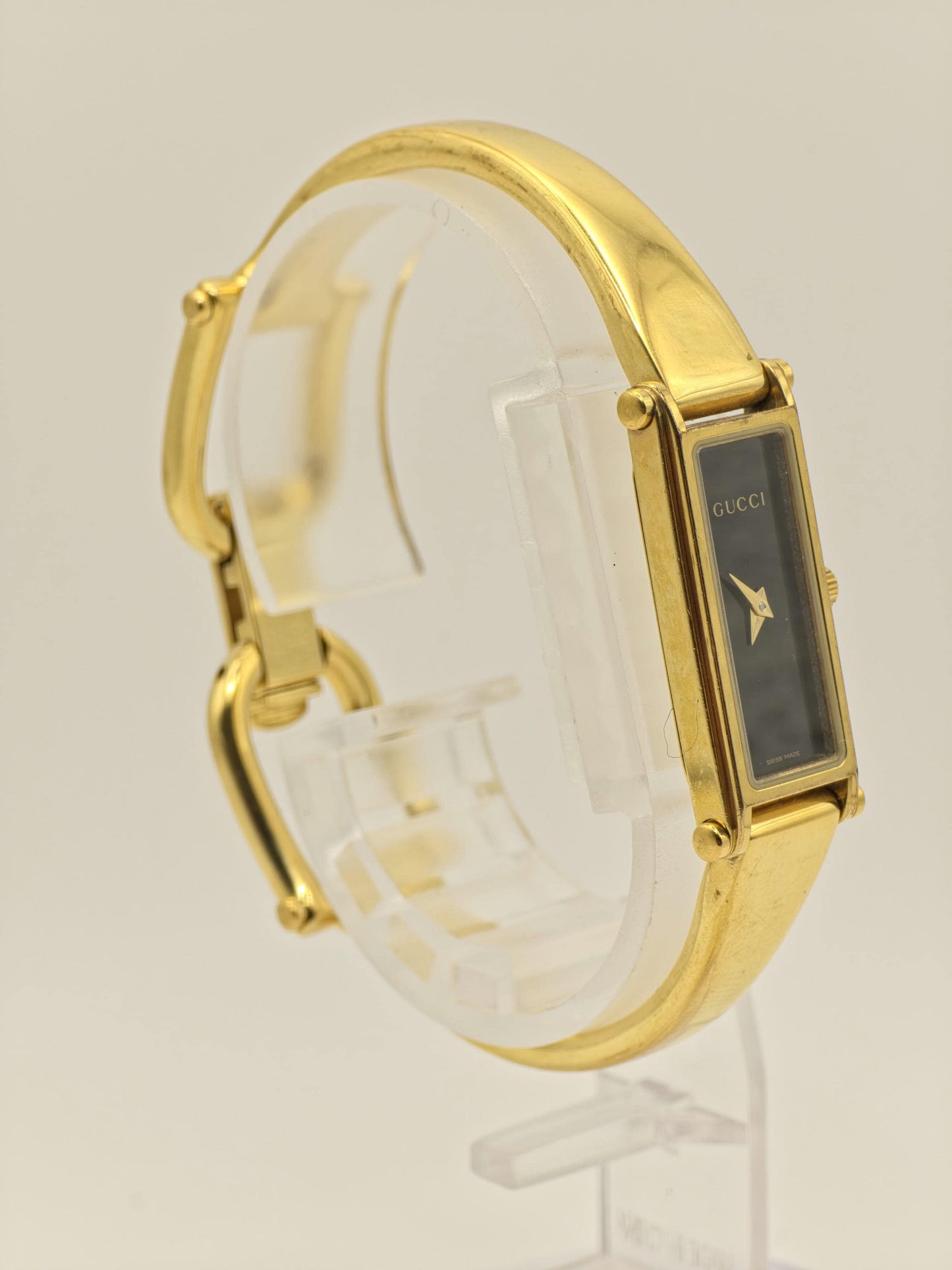 Gucci Gold Tone Watch | Model 1500L | Bangle Bracelet | Swiss Made | Women | - 123