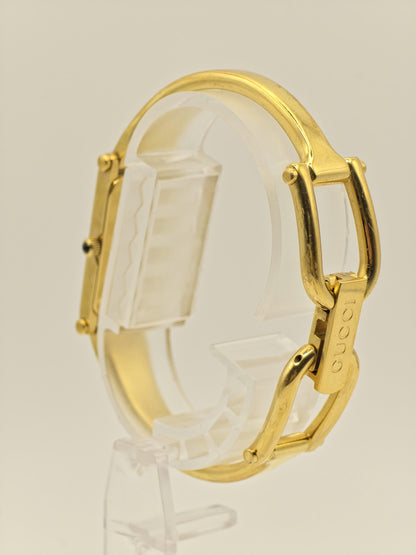 Gucci Gold Tone Watch | Model 1500L | Bangle Bracelet | Swiss Made | Women | - 123