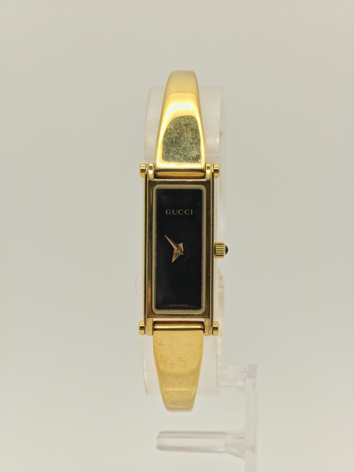 Gucci Gold Tone Watch | Model 1500L | Bangle Bracelet | Swiss Made | Women | - 123