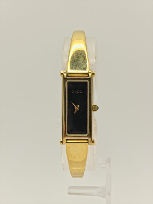 Gucci Gold Tone Watch | Model 1500L | Bangle Bracelet | Swiss Made | Women | - 123