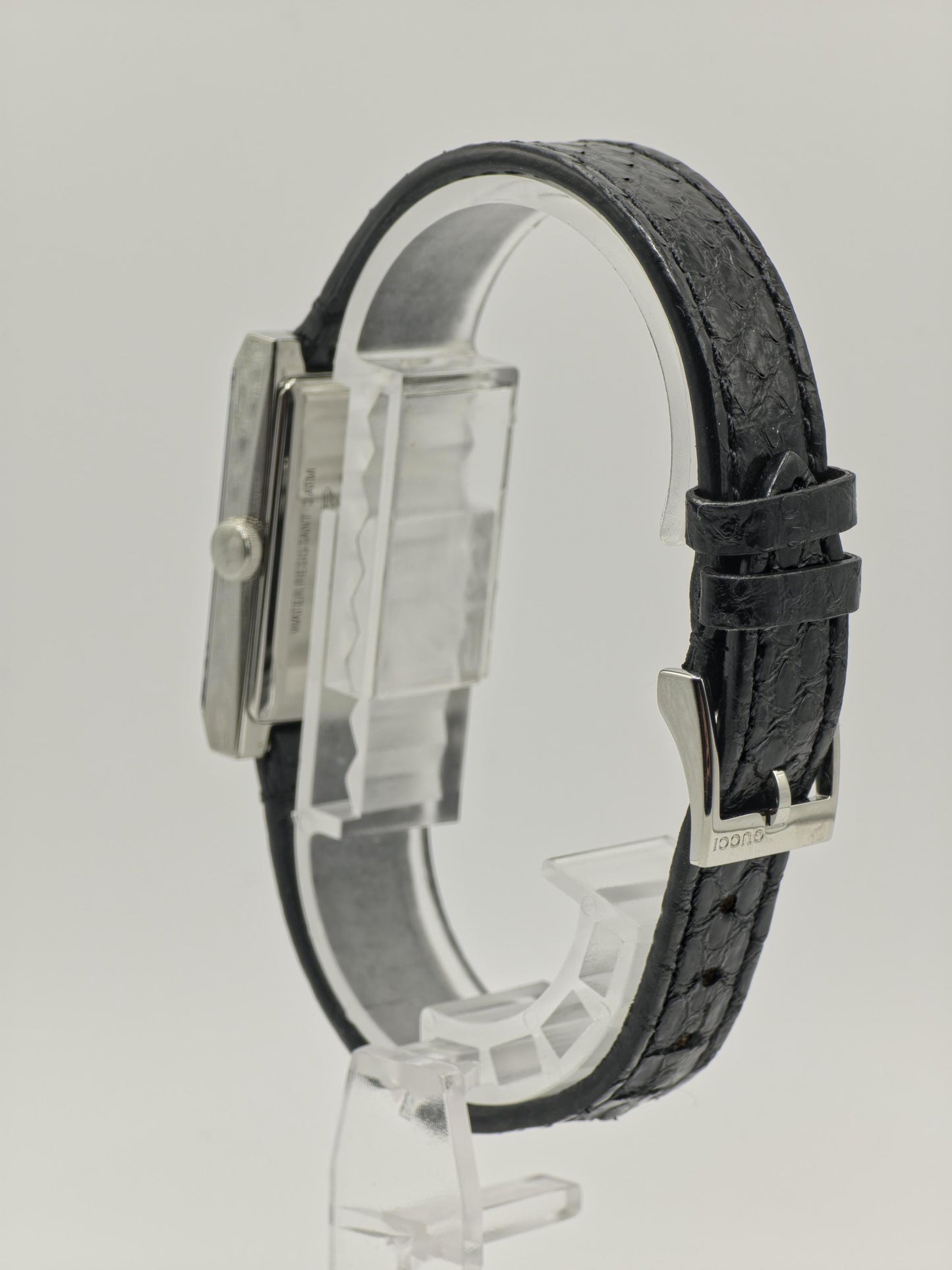 Gucci Rectangular Watch | Model 147.4 | Green-Red Stripe Dial | Swiss Made | Box & International Warranty | Women | - 125
