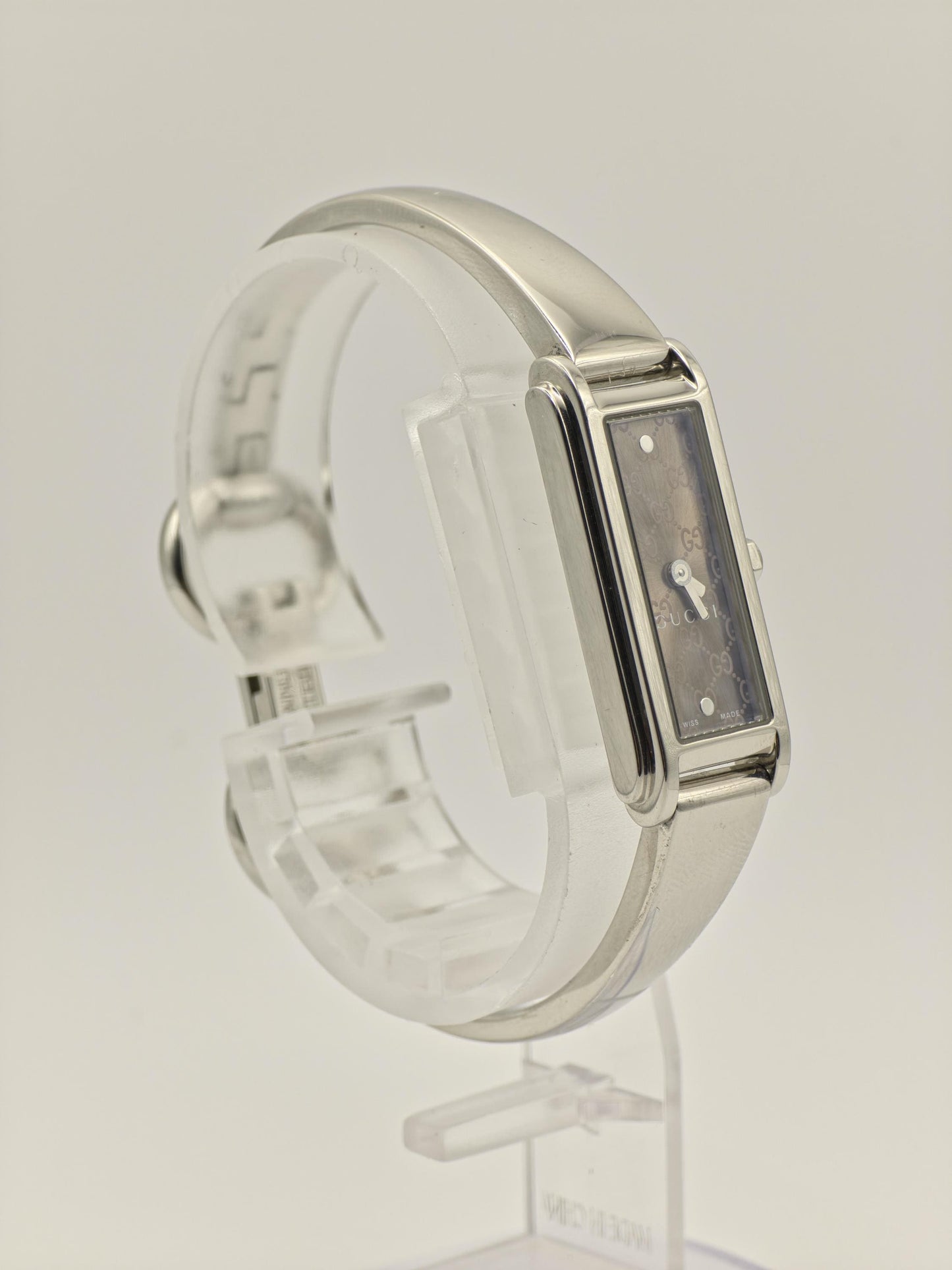 Gucci Women’s Rectangular Watch | Model 109 | GG Monogram Dial | Swiss Made | Box Included | - 127