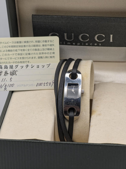 Gucci Women’s Wrap Bracelet Watch | Model 6100L | Swiss Made | Adjustable Fit | Box & Warranty Card | - 128