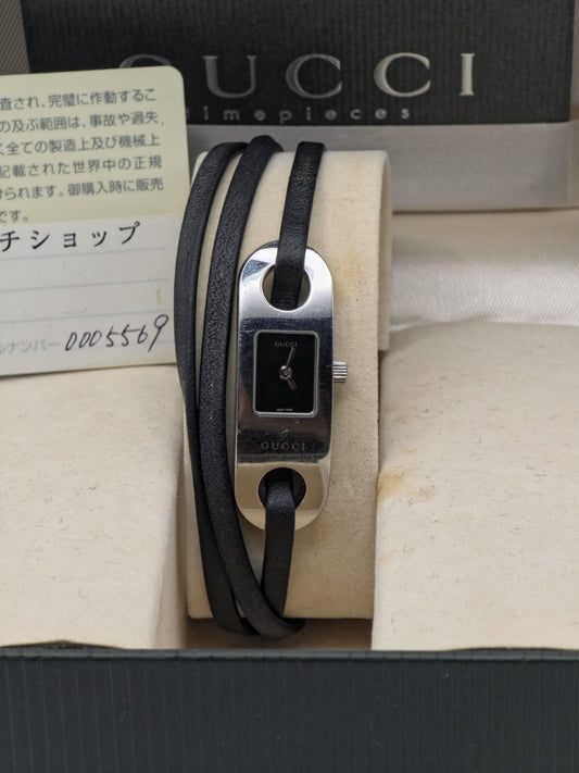 Gucci Women’s Wrap Bracelet Watch | Model 6100L | Swiss Made | Adjustable Fit | Box & Warranty Card | - 128