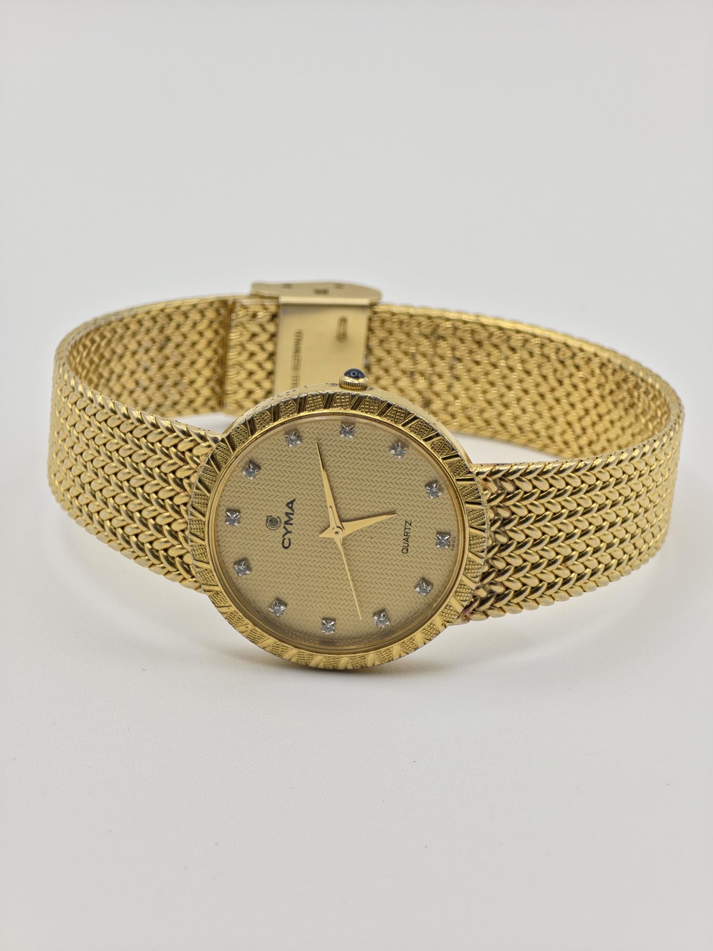Cyma Quartz 809 Gold-Tone Swiss Watch Unisex | - 143