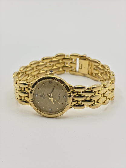 Elgin FK295 Gold Tone Vintage Quartz Watch Women | - 155