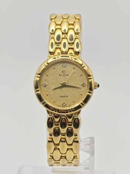 Elgin FK295 Gold Tone Vintage Quartz Watch Women | - 155