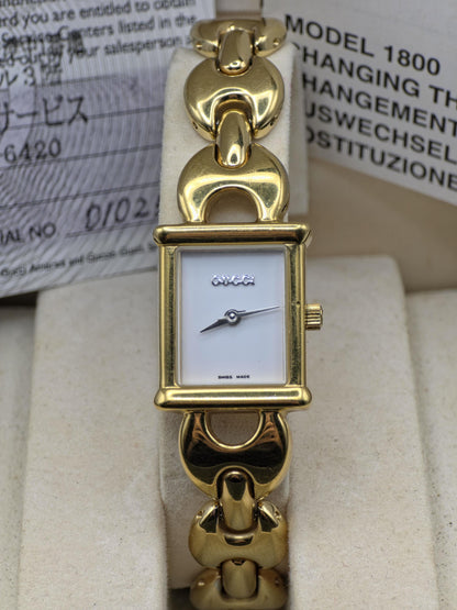 Gucci 1800L Vintage Swiss Women’s Watch | Box & Warranty Card - 169