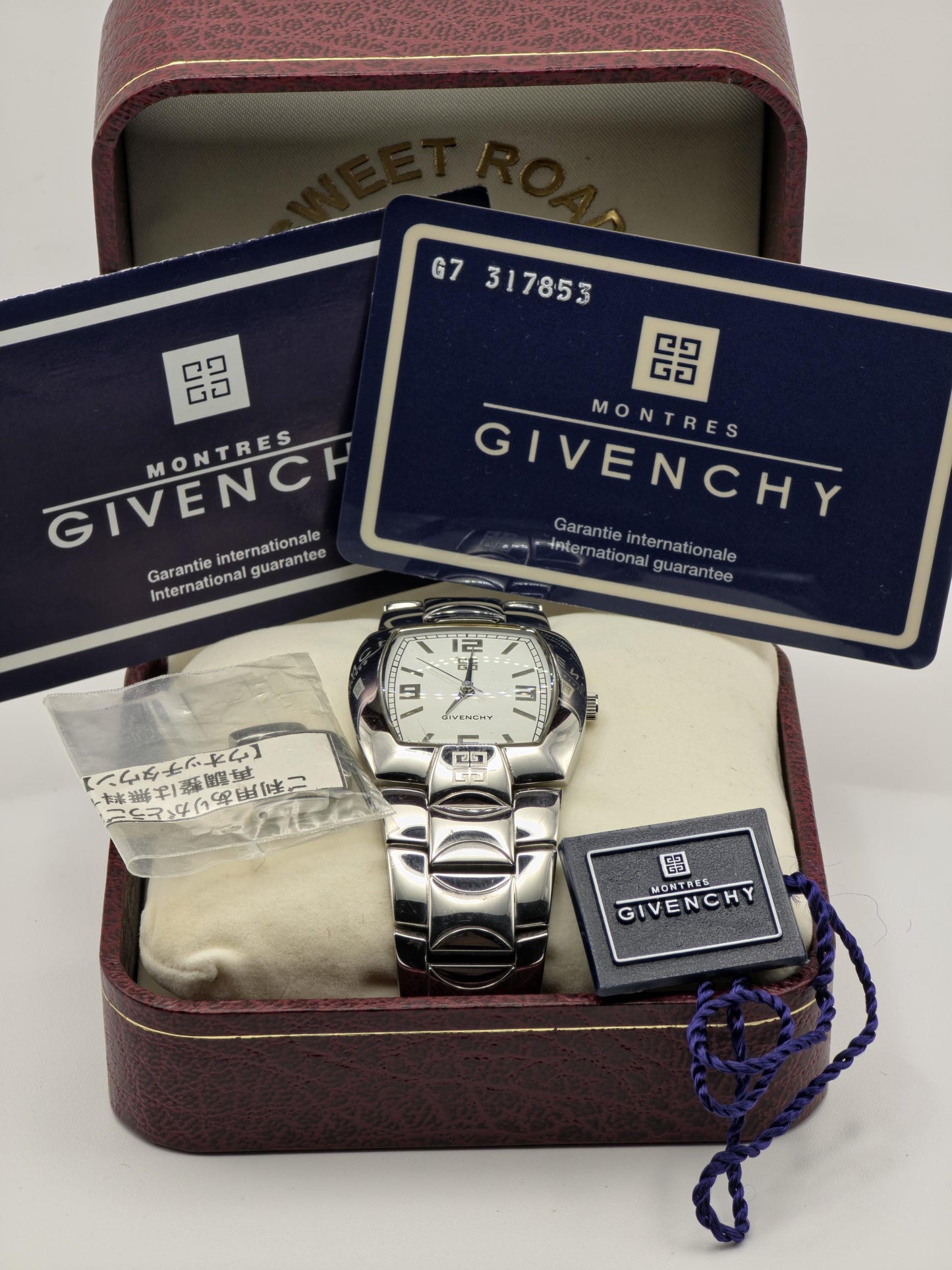 Givenchy 0218 4P Vintage Swiss Quartz Watch Man  | Box Warranty Link -175