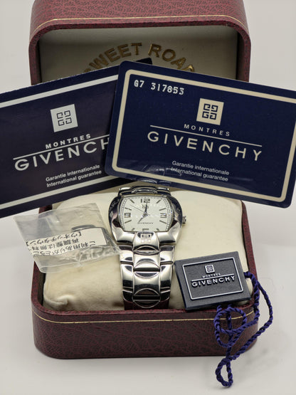 Givenchy 0218 4P Vintage Swiss Quartz Watch Man  | Box Warranty Link -175