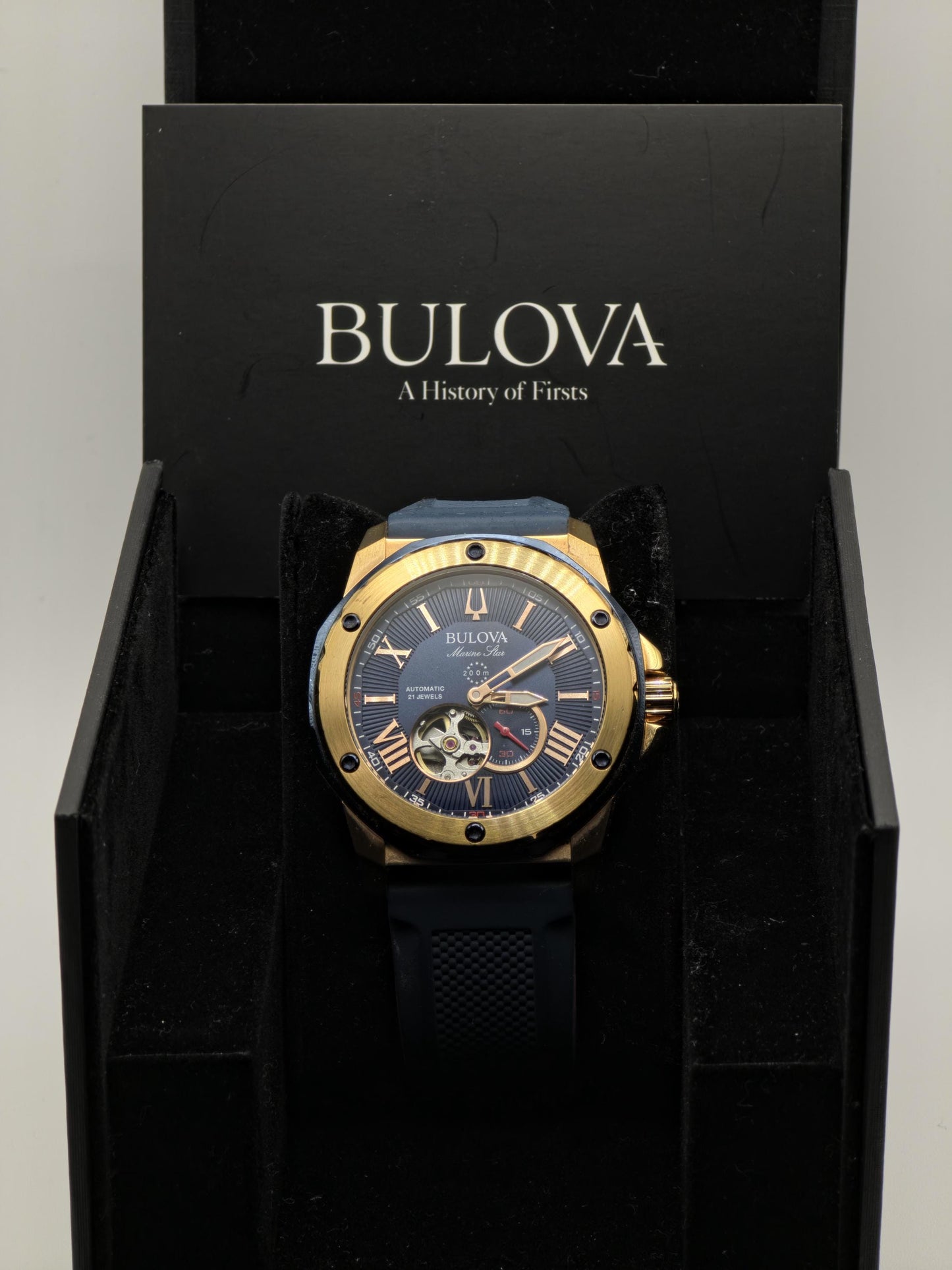 Bulova Marine Star 98A227 Automatic Watch Men | Box & Booklet - 177