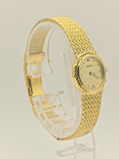 Rado 204.3617.2 Gold Tone Mesh Bracelet Ladies Watch | - 135