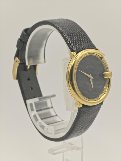 Gucci Gold Tone Black Dial Ladies Quartz Watch | - 137