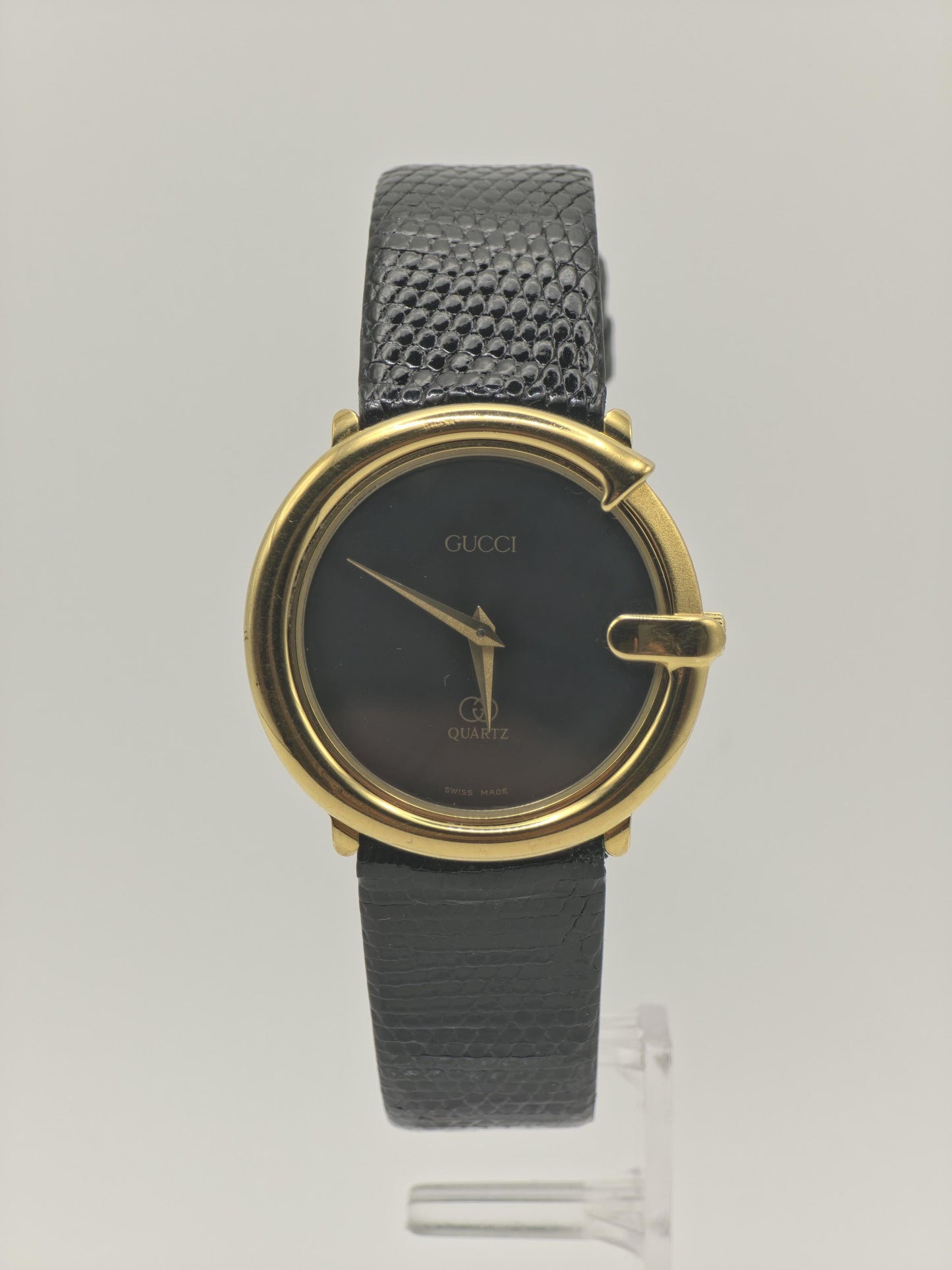 Gucci Gold Tone Black Dial Ladies Quartz Watch | - 137