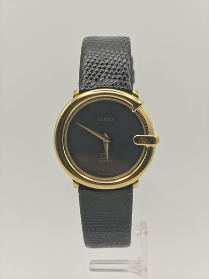 Gucci Gold Tone Black Dial Ladies Quartz Watch | - 137