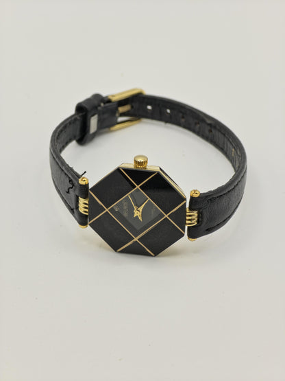 Belami BA-587L Black Dial Gold-Tone Ladies Vintage Quartz Watch | - 185