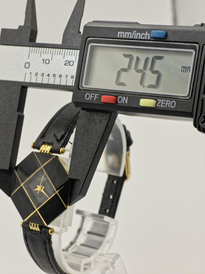 Belami BA-587L Black Dial Gold-Tone Ladies Vintage Quartz Watch | - 185