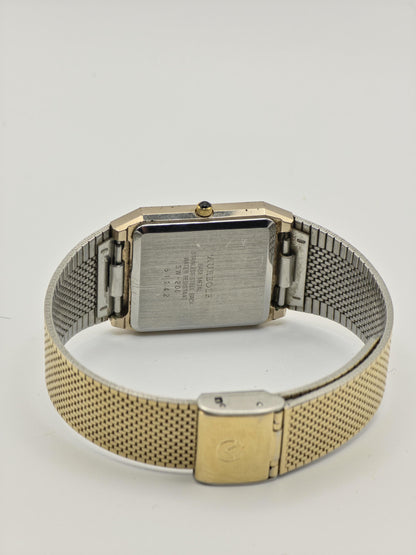 Aureole SW206 81142 Gold Tone Black Dial mens Quartz Watch | - 187