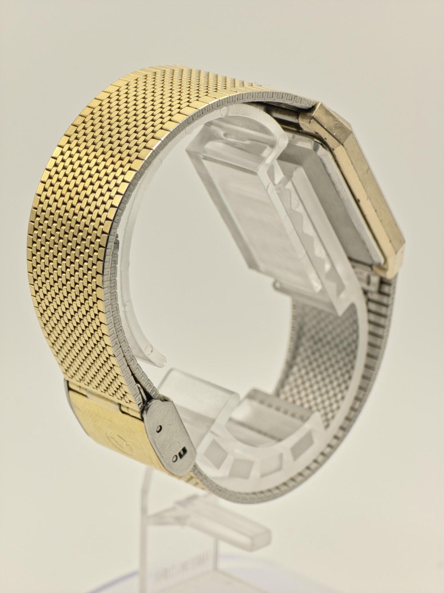 Aureole SW206 81142 Gold Tone Black Dial mens Quartz Watch | - 187