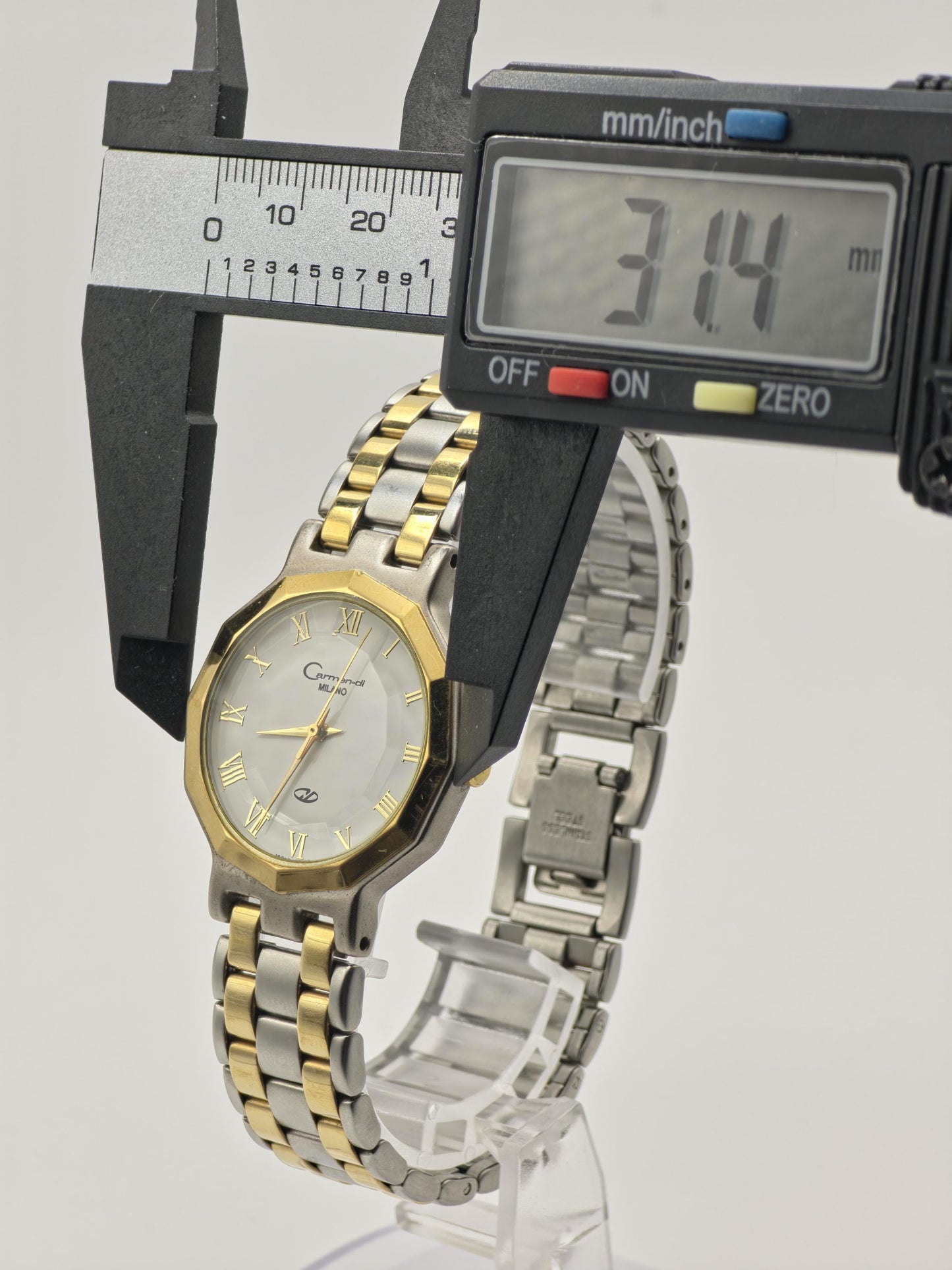Carmen-di CMD9029 Two-Tone Stainless Steel White Dial Man/Unisex Watch | - 191