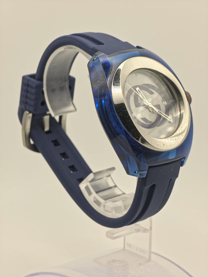 Gucci 137.1 Quartz Sport Style Blue Rubber Men’s Watch | - 194