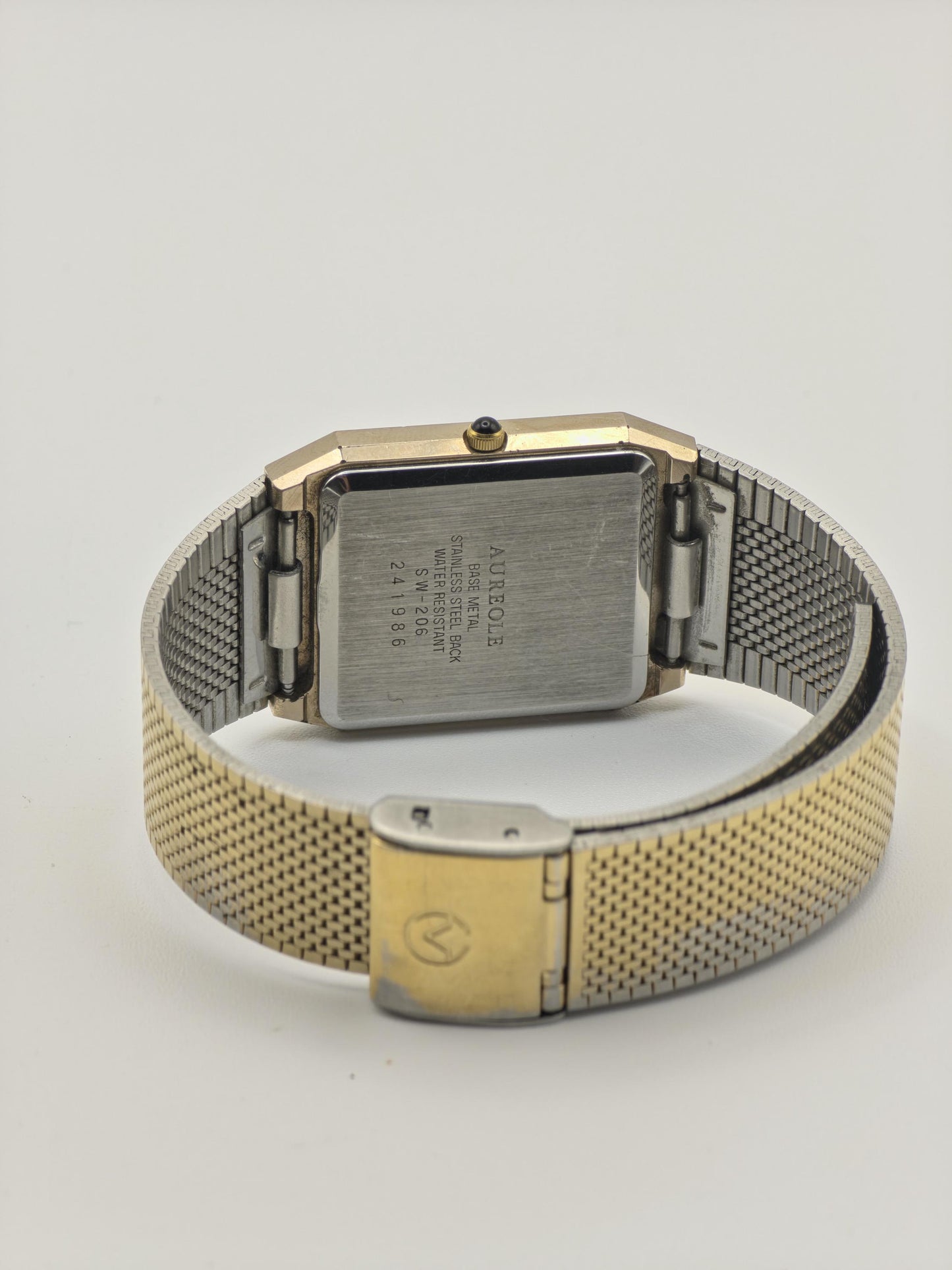 Aureole SW206 241986 Gold-Tone Black Dial Quartz Unisex Watch | - 196