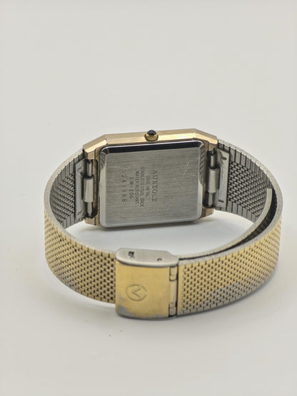Aureole SW206 241986 Gold-Tone Black Dial Quartz Unisex Watch | - 196