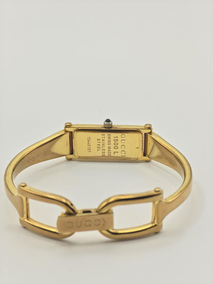 Gucci 1500L Women’s Vintage Gold Tone Quartz Watch | - 198