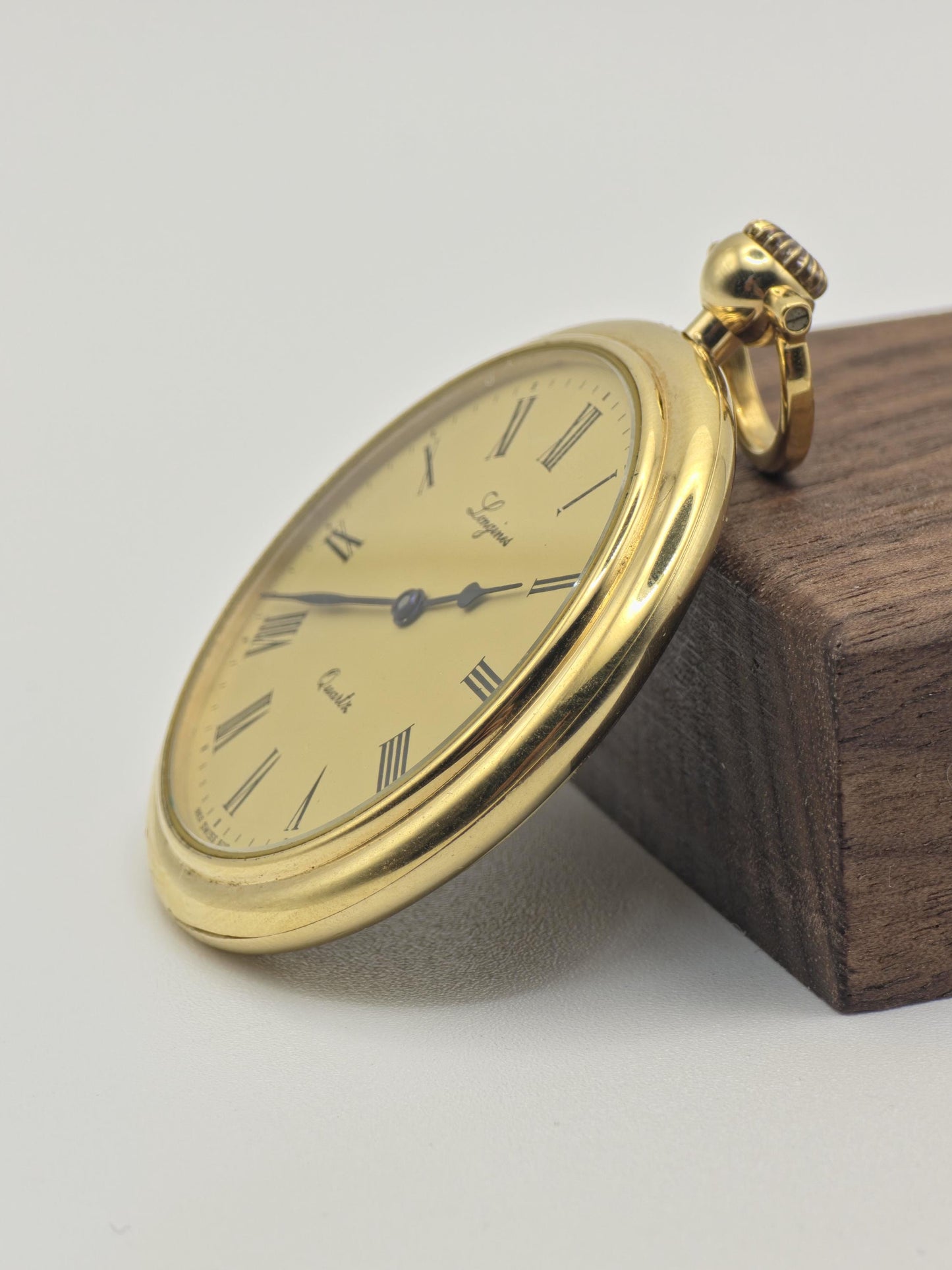Longines Quartz Pocket Watch Swiss Made Vintage Gold Tone | - 200