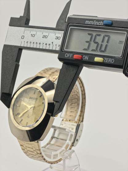 Rado Diastar Quartz Gold Tone Men’s Watch | Sapphire Crystal | Swiss Made - 201