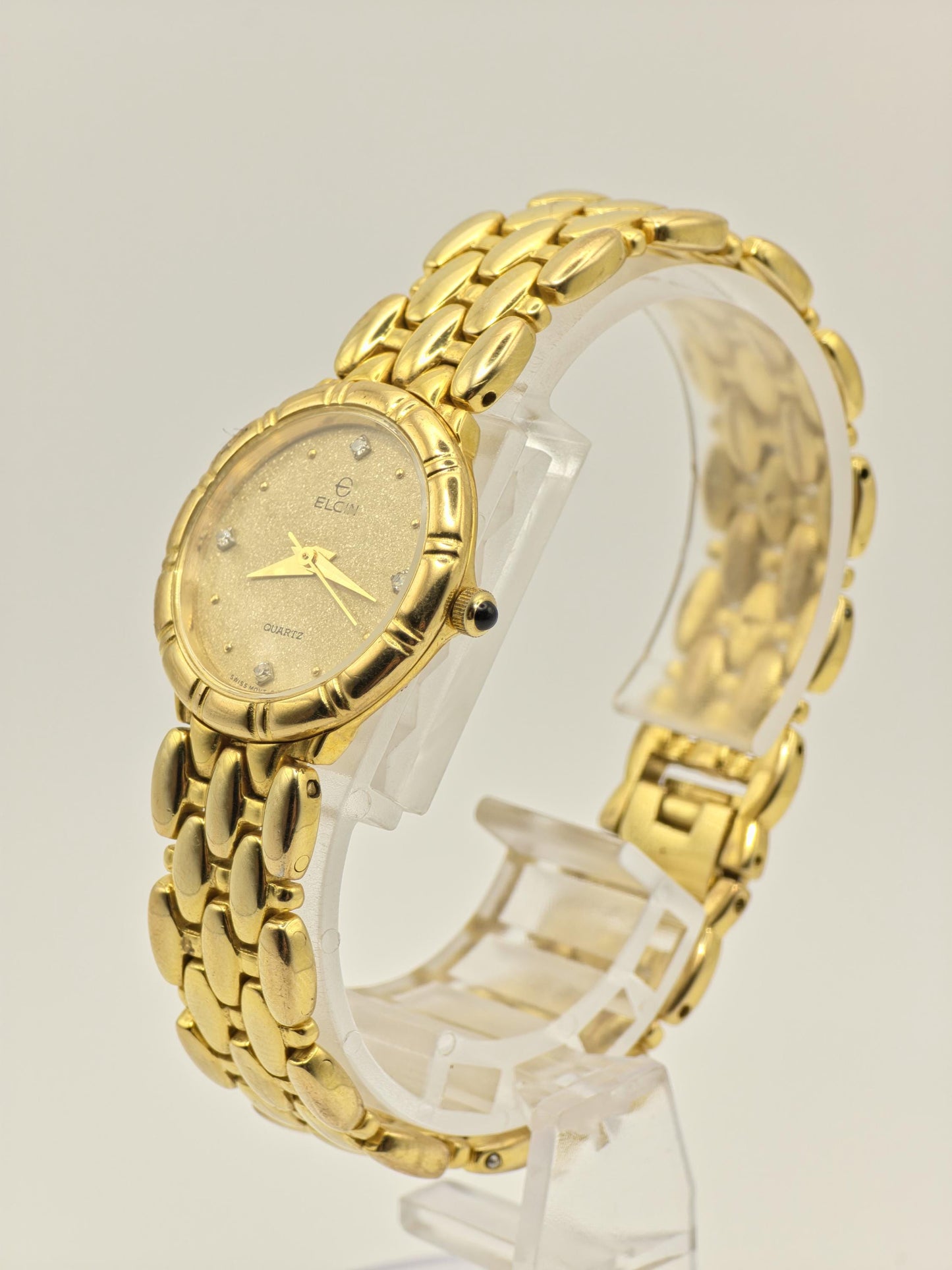 Elgin FK295 Gold Tone Vintage Quartz Watch Women | - 155