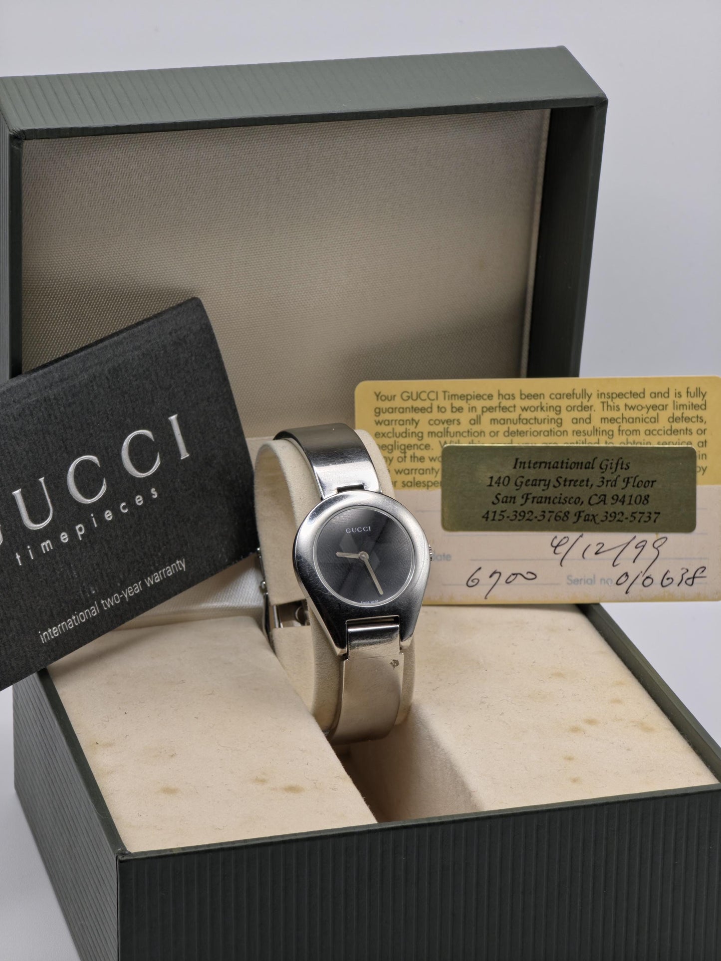 Gucci 6700L Vintage Swiss Women Watch | Box & Warranty - 173