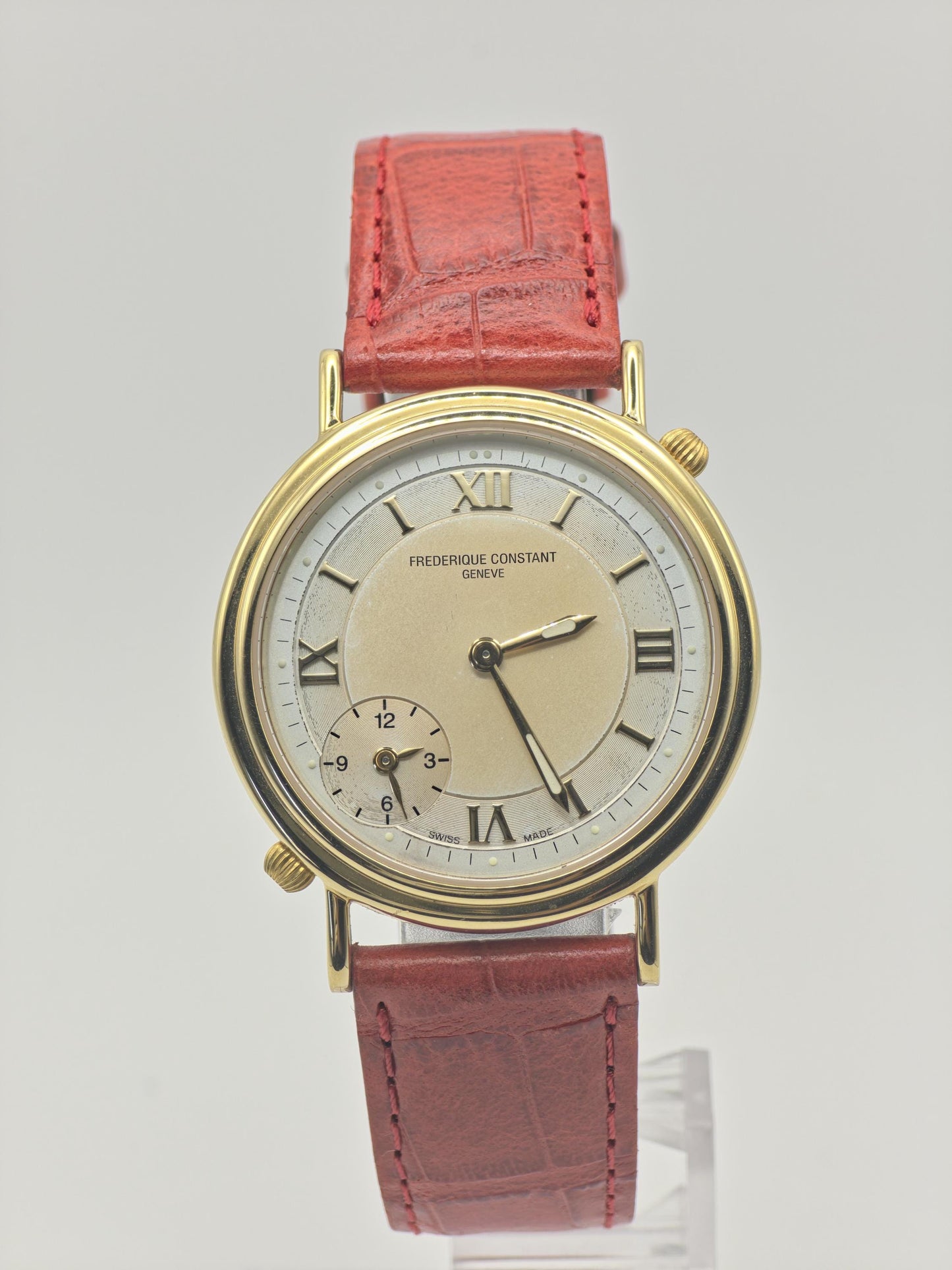 Frederique Constant Geneve 1211838 Gold-Tone Dual Crown Classic Dress Watch -206