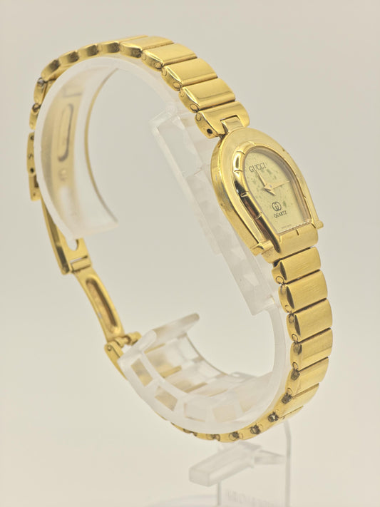 Gucci 7000 Gold Tone Vintage Quartz Watch Swiss Made Women - 208