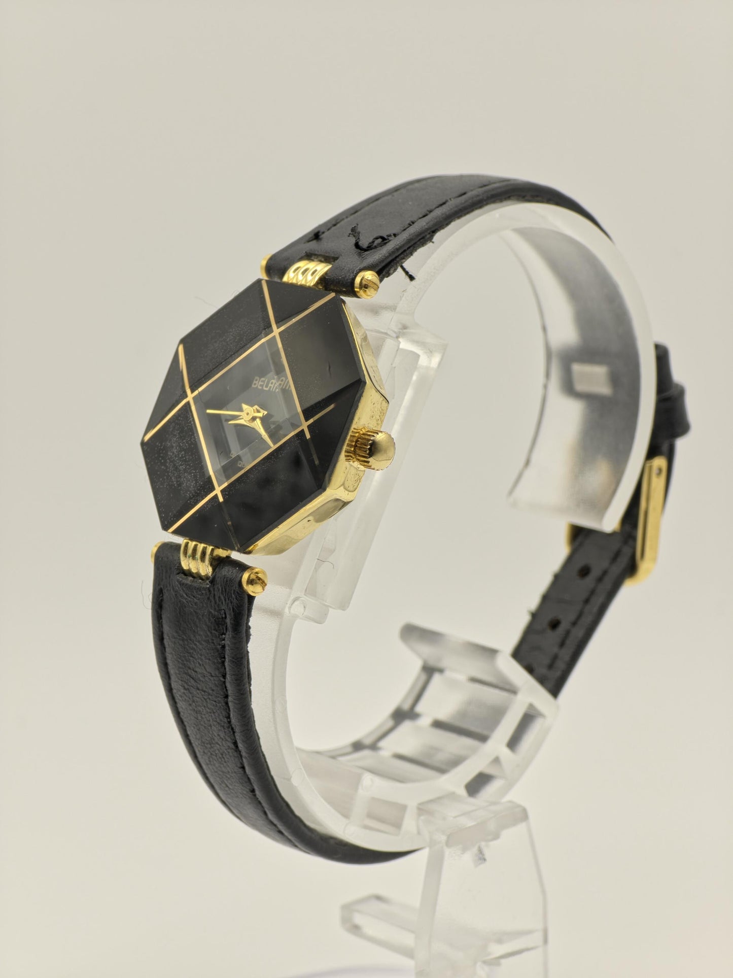 Belami BA-587L Black Dial Gold-Tone Ladies Vintage Quartz Watch | - 185