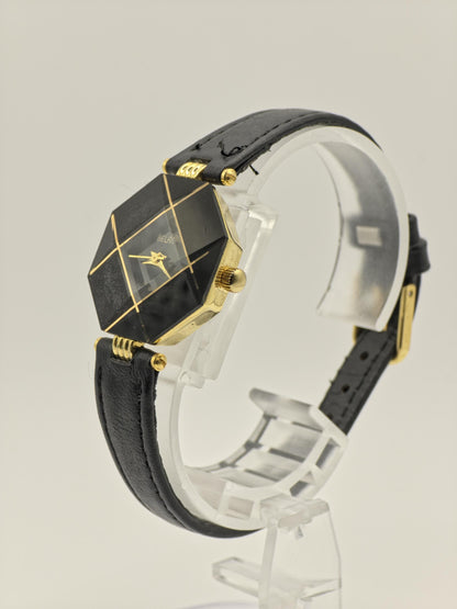 Belami BA-587L Black Dial Gold-Tone Ladies Vintage Quartz Watch | - 185