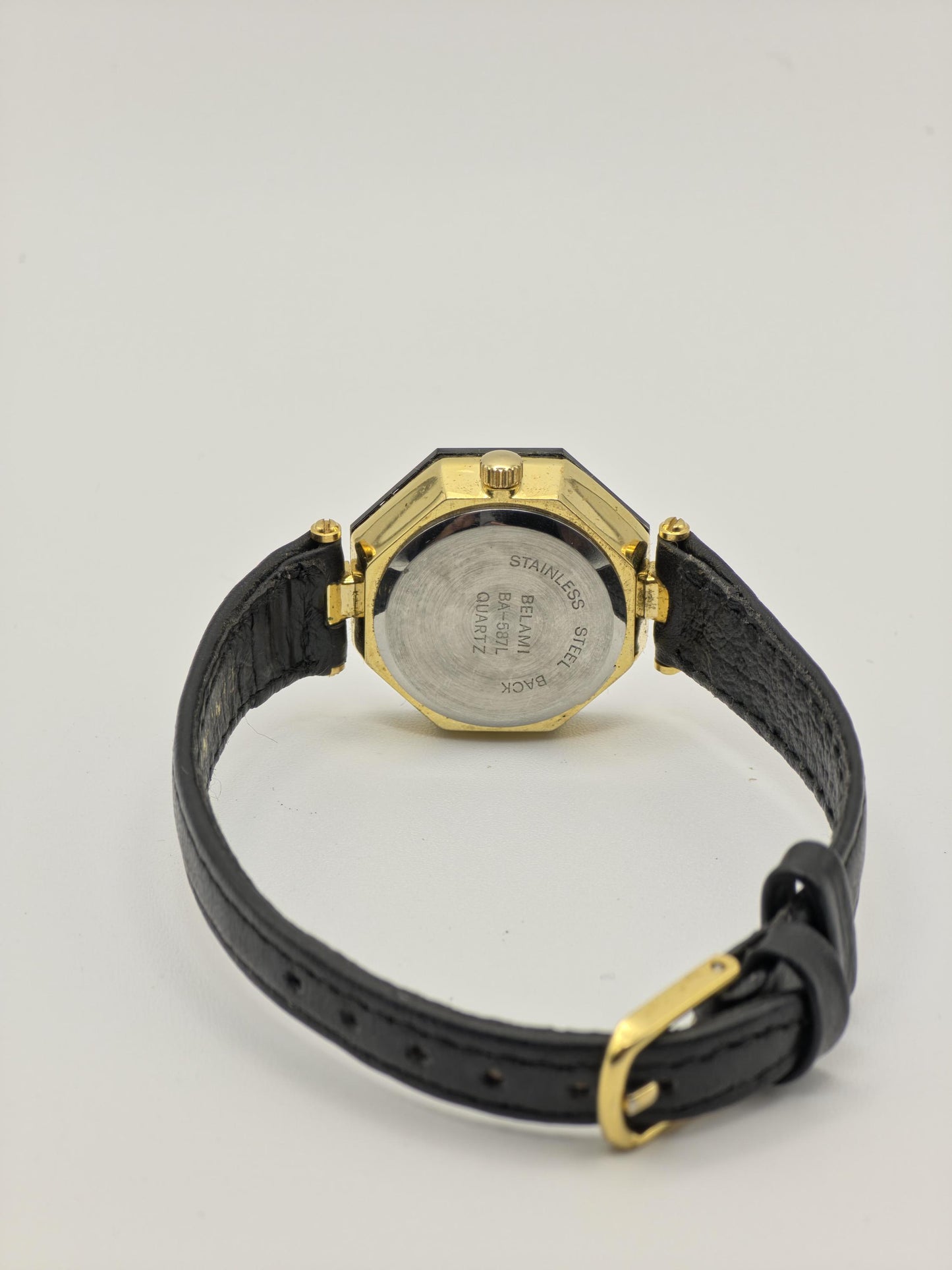 Belami BA-587L Black Dial Gold-Tone Ladies Vintage Quartz Watch | - 185