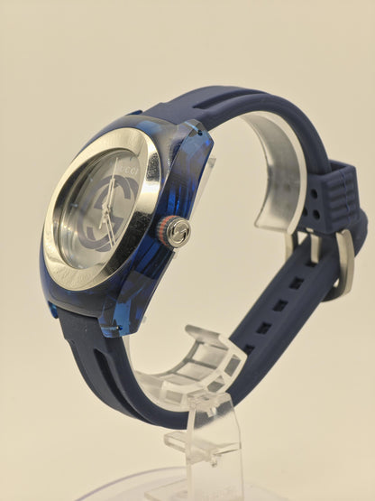 Gucci 137.1 Quartz Sport Style Blue Rubber Men’s Watch | - 194