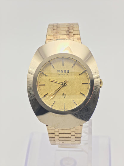 Rado Diastar Quartz Gold Tone Men’s Watch | Sapphire Crystal | Swiss Made - 201