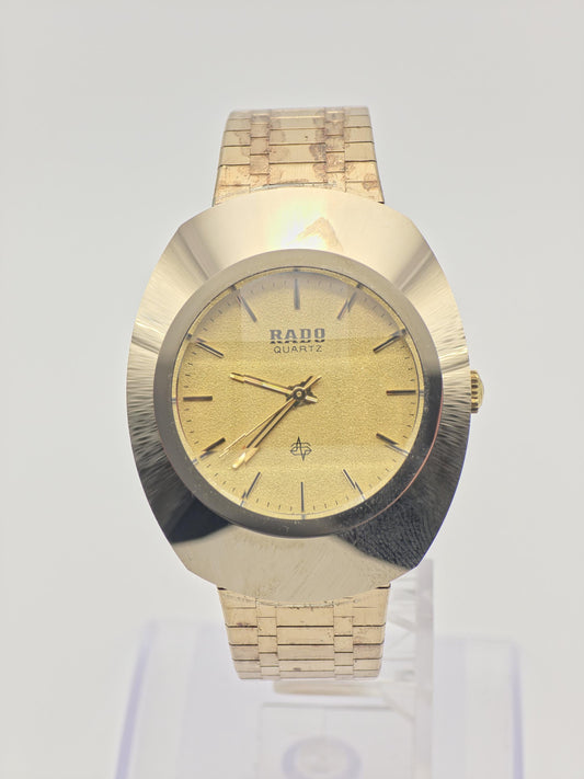 Rado Diastar Quartz Gold Tone Men’s Watch | Sapphire Crystal | Swiss Made - 201