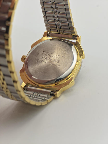 Rogatis Quartz Couple Watch Set His & Hers | Two-Tone Vintage Style | - 204