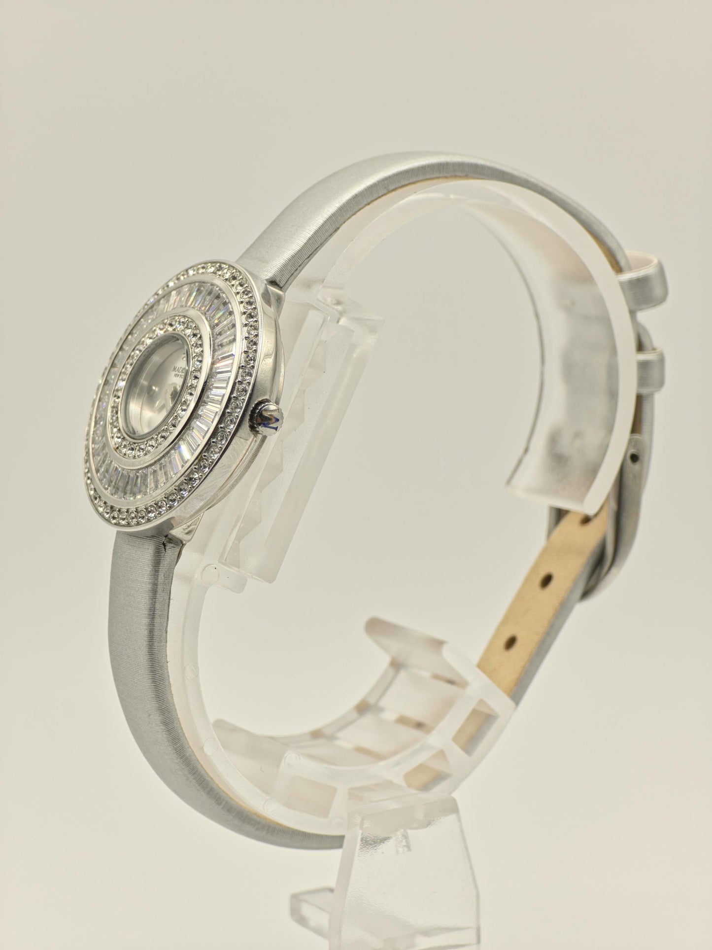 Madison MA012001 Watch Women Silver Crystal Bezel Elegant Dress Style - 220
