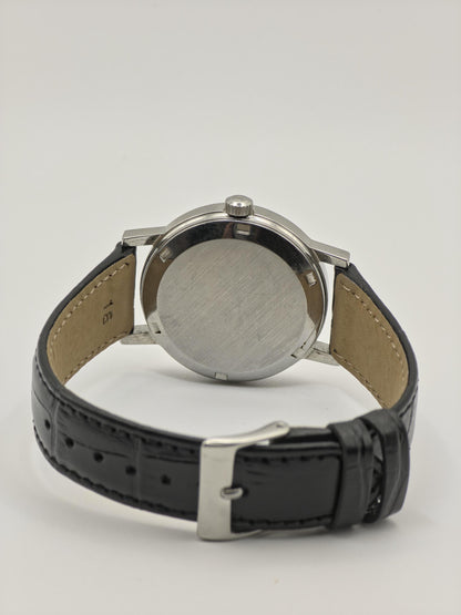 Omega Geneve Automatic Day Date Watch Men Silver Dial Vintage - 221