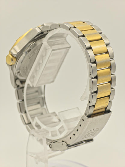 Elgin FK346 Watch Men Two Tone Date Quartz 200M Sports - 227