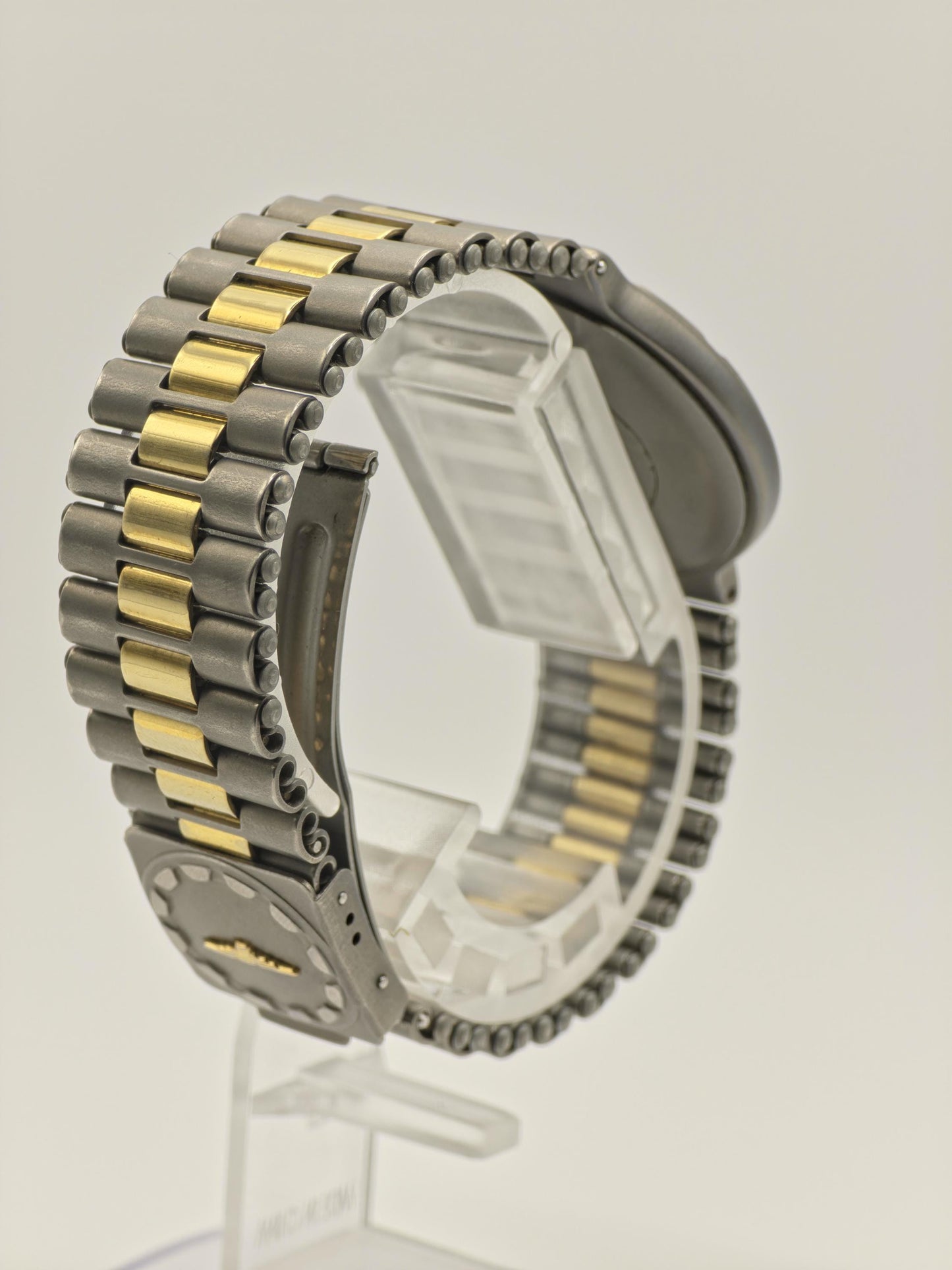 Longines Conquest Ti Quartz Titanium Watch Unisex Two Tone Date - 233