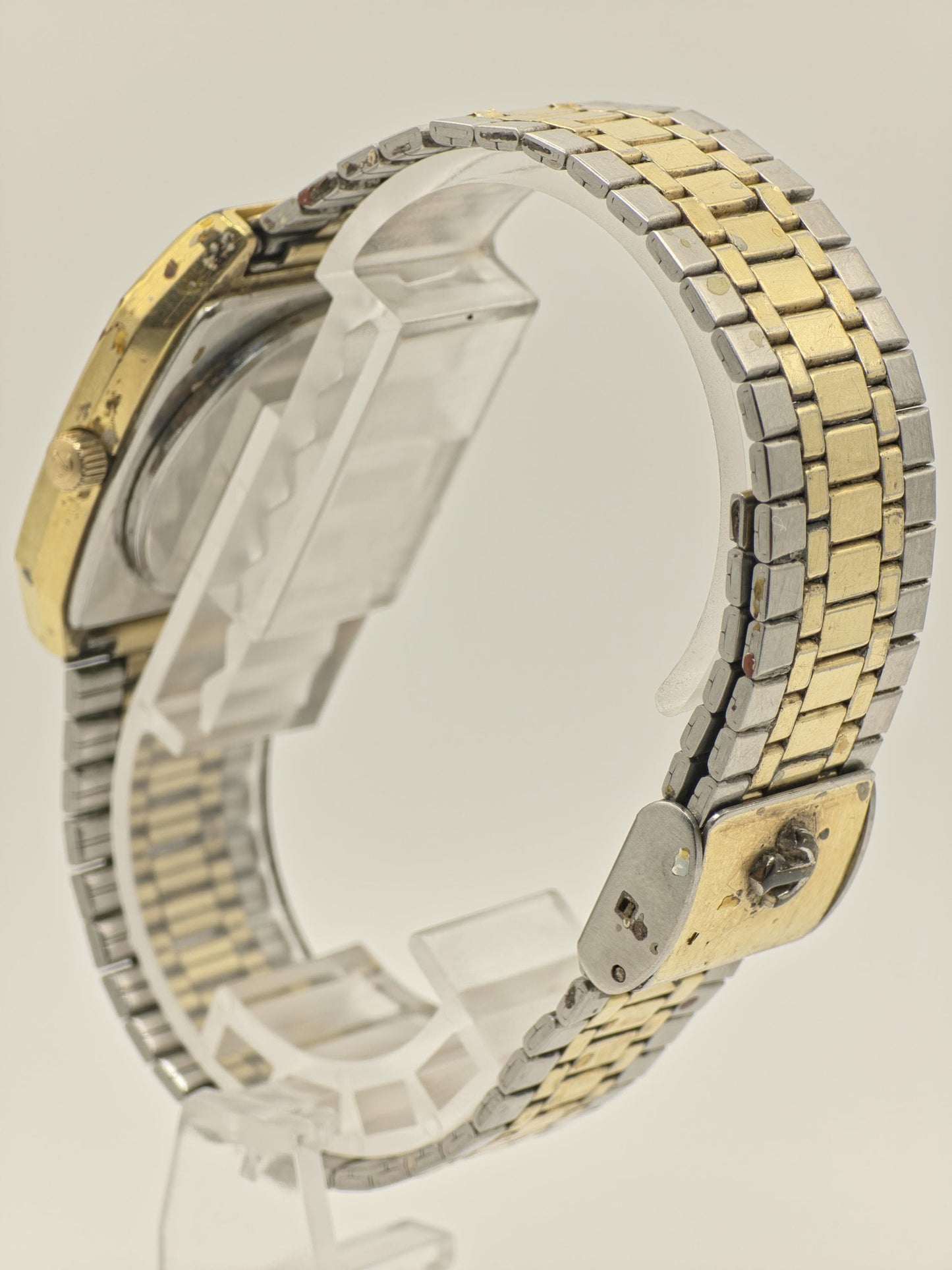 Rado Elegance Quartz Vintage Watch Two Tone Gold Date Swiss - 234