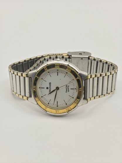 Junghans Grand Prix Quartz Two Tone Roman Bezel Watch Couple  Set - 239